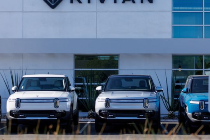 Rivian, the electric pickup manufacturer, has kept its 2024 output target below Wall Street expectations.